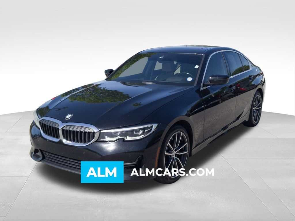 Jet Black 2021 BMW 3 Series Sedan Rear-Wheel Drive 8-Speed Automatic