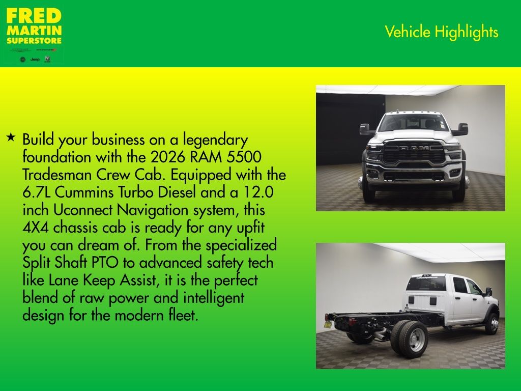new 2026 Ram 5500HD car, priced at $73,361
