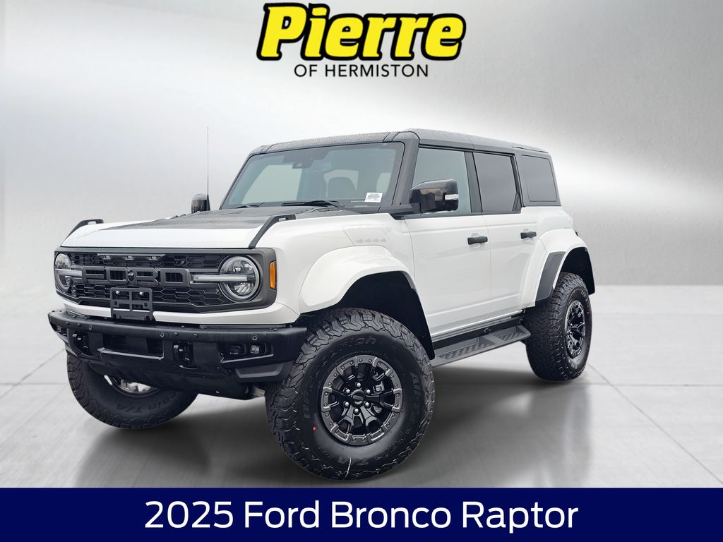 Oxford White 2025 Ford Bronco Raptor SUV / Crossover Four-Wheel Drive Automatic