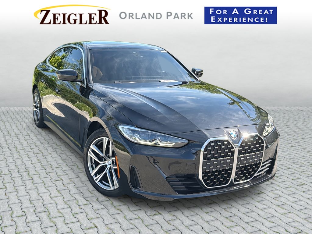 Black Sapphire Metallic 2024 BMW 4 Series Sedan All-Wheel Drive 8-Speed Automatic