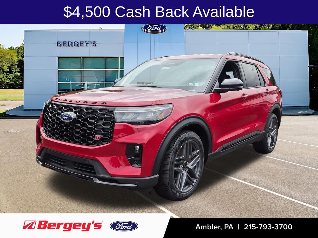 Rapid Red Metallic Tinted Clearcoat 2026 Ford Explorer SUV / Crossover All-Wheel Drive Automatic