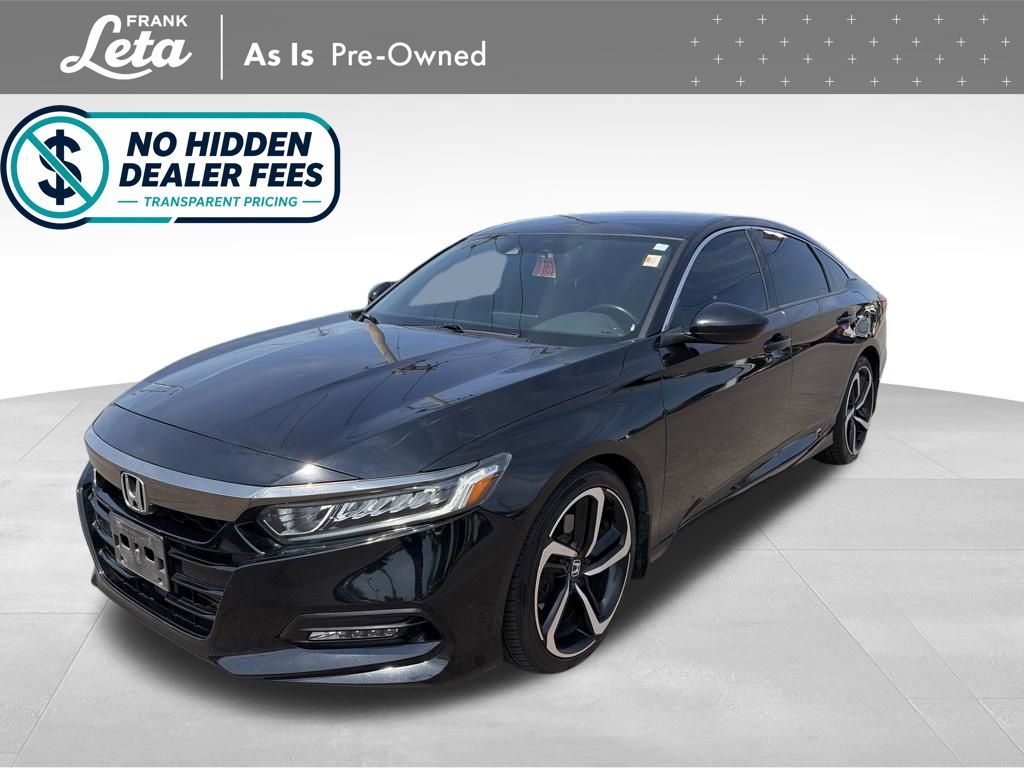 Crystal Black Pearl 2018 Honda Accord Sedan Front-Wheel Drive Continuously Variable Transmission
