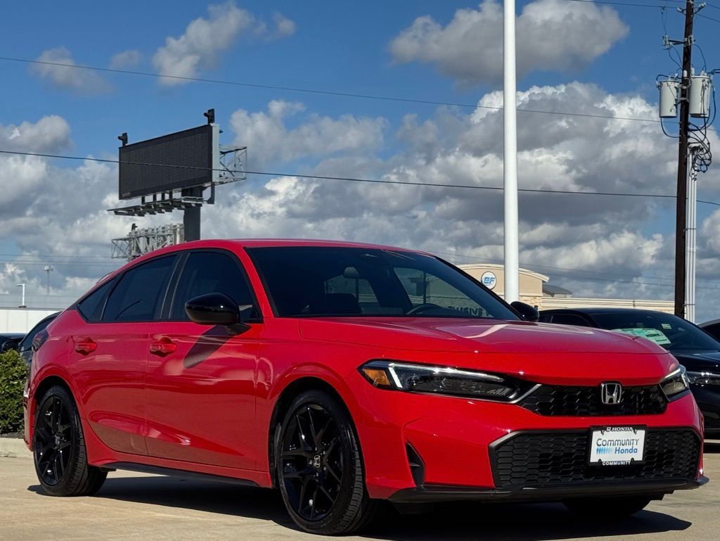 2025 Honda Civic Sport Red at Community Honda
