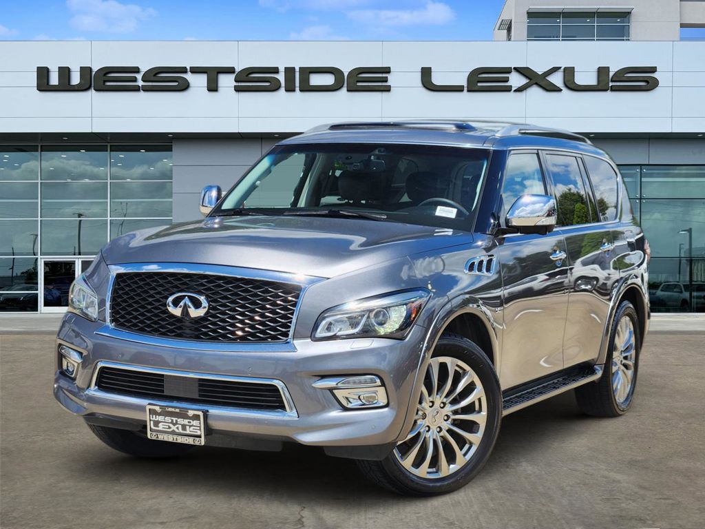 Gray (Graphite Shadow) 2015 INFINITI QX80 RWD SUV / Crossover Rear-Wheel Drive 7-Speed Automatic