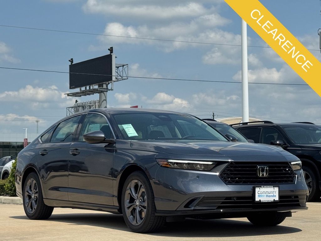 2025 Honda Accord Hybrid EX-L Gray at Classic Honda Galveston