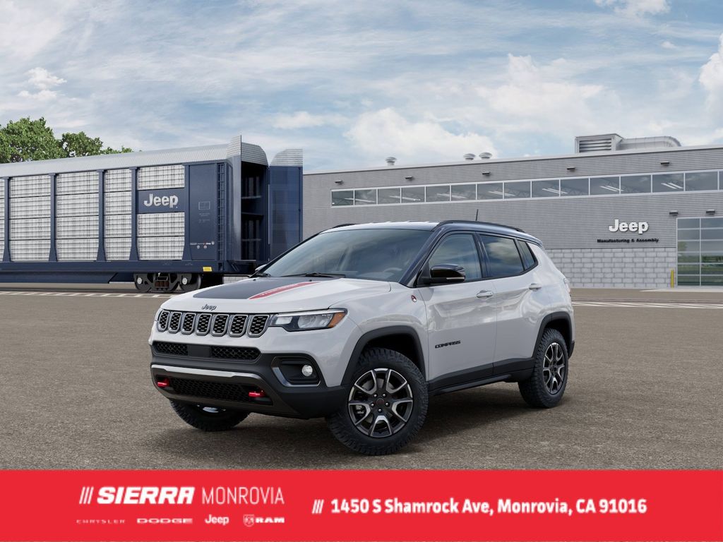 White 2026 Jeep Compass Trailhawk 4WD SUV / Crossover Four-Wheel Drive 8-Speed Automatic