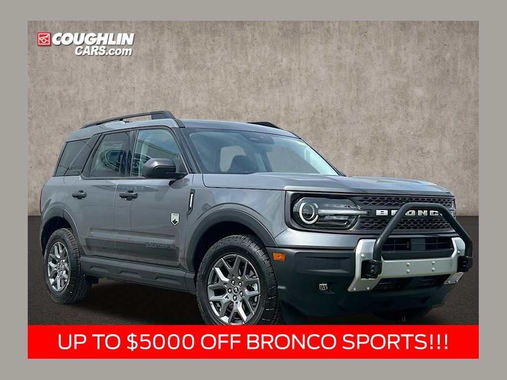 Carbonized Gray Metallic 2025 Ford Bronco Sport Big Bend AWD SUV / Crossover All-Wheel Drive 8-Speed Automatic
