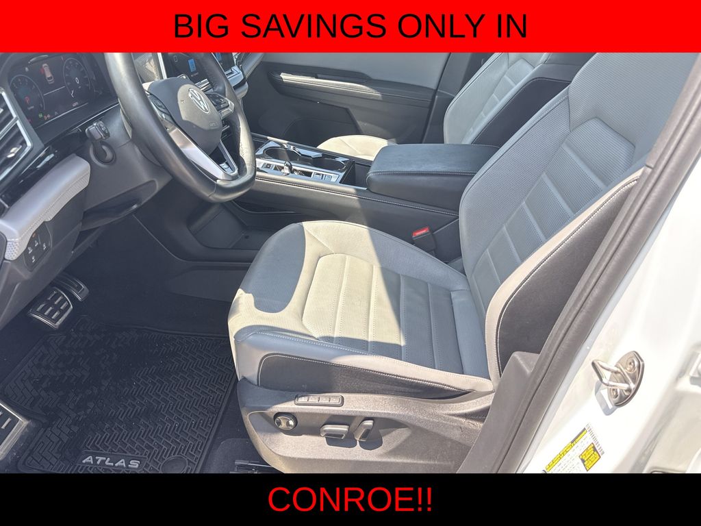 2024 Volkswagen Atlas Cross Sport 2.0T SEL R-Line White at DeMontrond Gulf Freeway