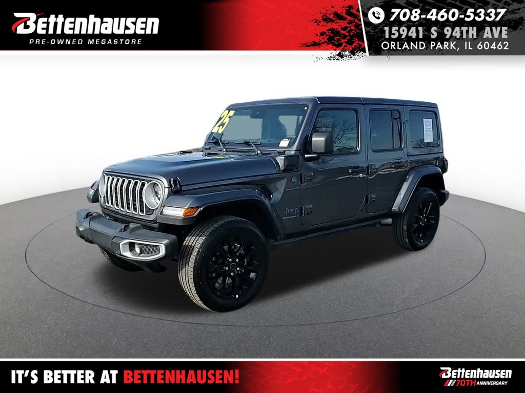 Gray (Granite Crystal Metallic Clearcoat) 2025 Jeep Wrangler 4xe Sahara 4WD SUV / Crossover Four-Wheel Drive 8-Speed Automatic