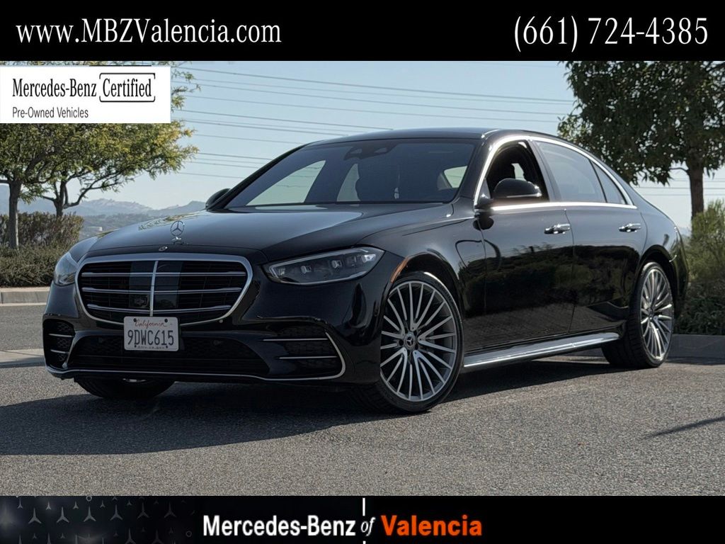 Black 2023 Mercedes-Benz S-Class Sedan All-Wheel Drive 9-Speed Automatic