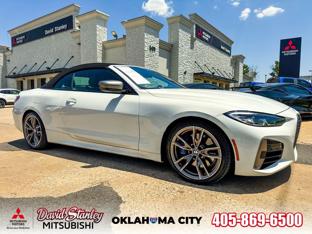 Alpine White 2021 BMW 4 Series Convertible Rear-Wheel Drive 8-Speed Automatic