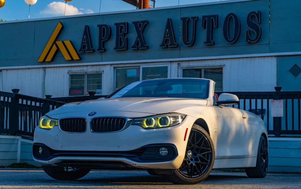 Alpine White 2018 BMW 4 Series Convertible Rear-Wheel Drive 8-Speed Automatic