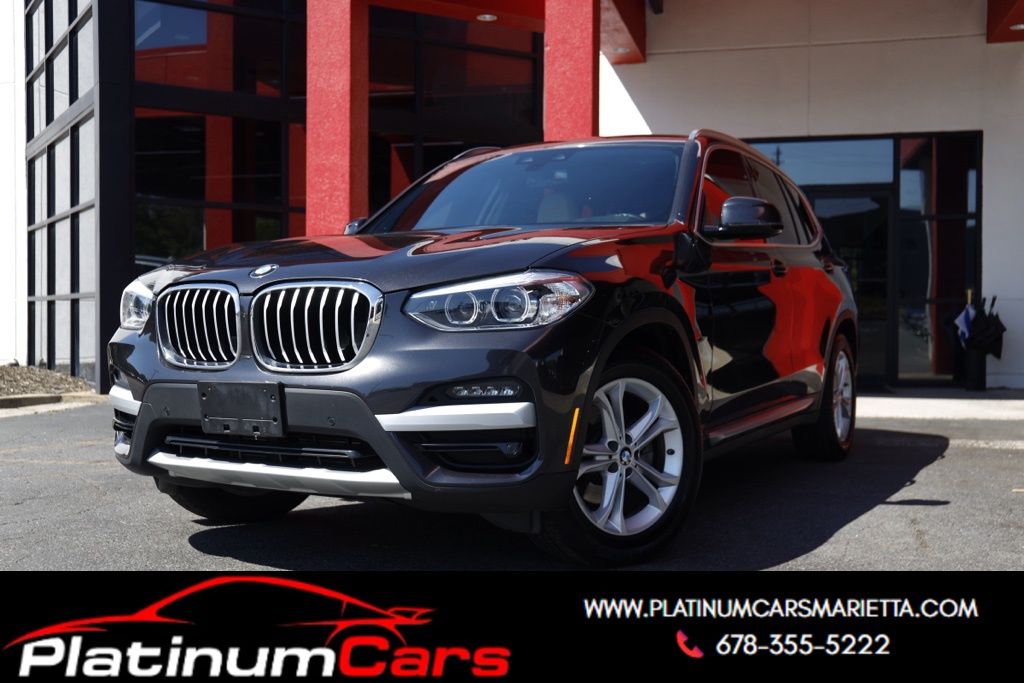 Gray (Dark Graphite Metallic) 2020 BMW X3 SUV / Crossover Rear-Wheel Drive 8-Speed Automatic