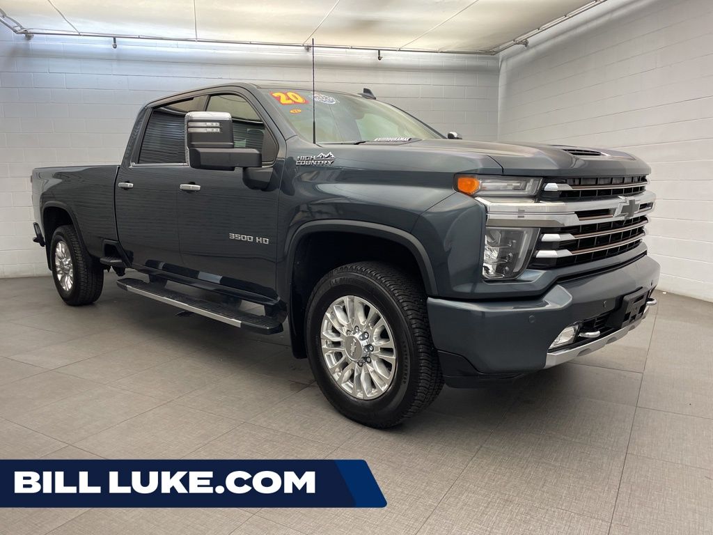 Shadow Gray Metallic 2020 Chevrolet Silverado 3500HD High Country Crew Cab 4WD Pickup Truck Four-Wheel Drive Automatic