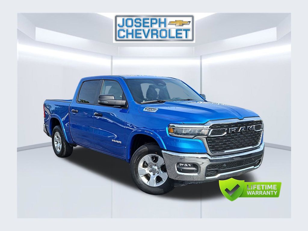 Blue Pearl 2025 RAM 1500 Pickup Truck Four-Wheel Drive 8-Speed Automatic