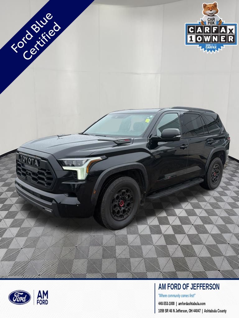 Midnight Black Metallic 2024 Toyota Sequoia TRD Pro 4WD SUV / Crossover Four-Wheel Drive Automatic