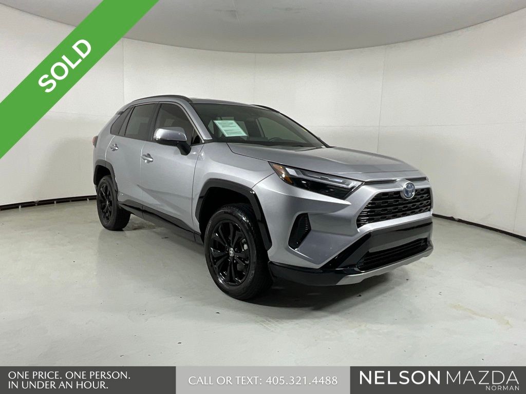 Silver Sky Metallic 2024 Toyota RAV4 Hybrid SE AWD SUV / Crossover All-Wheel Drive Continuously Variable Transmission