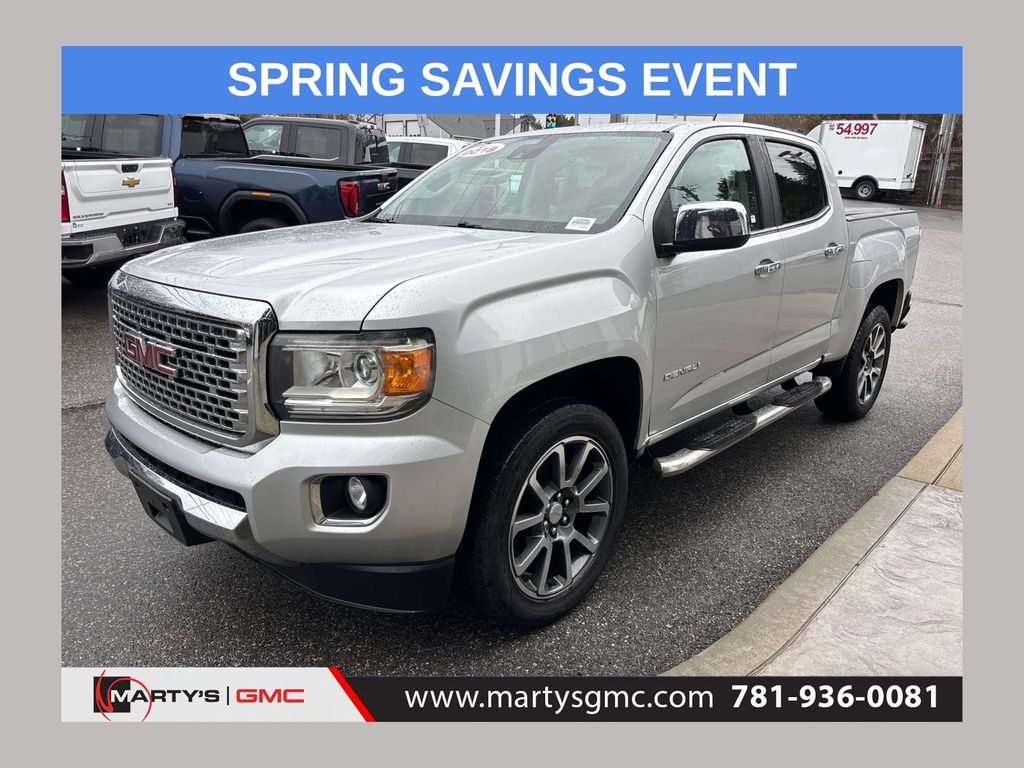 Quicksilver Metallic 2018 GMC Canyon Denali Crew Cab 4WD Pickup Truck Four-Wheel Drive 8-Speed Automatic