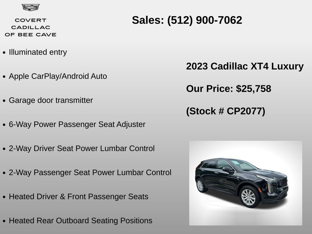 Used Car 2023 Cadillac Xt4  Luxury For Sale Under $30,000 In Austin, Texas