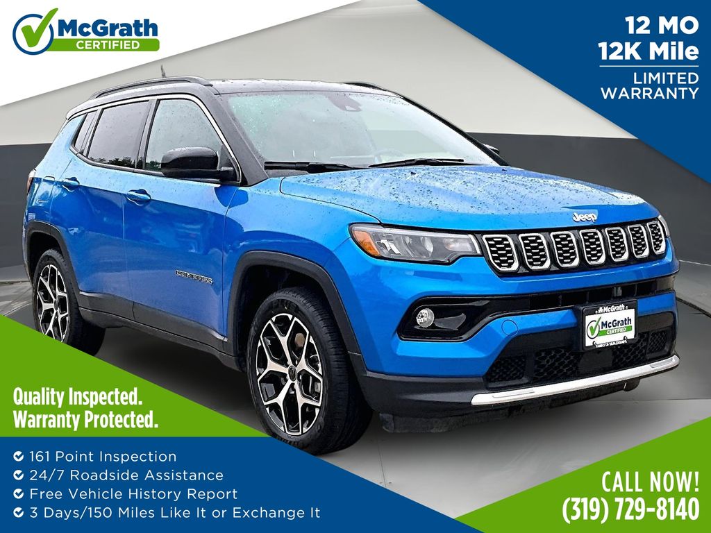 Hydro Blue Pearlcoat 2025 Jeep Compass SUV / Crossover Four-Wheel Drive 8-Speed Automatic