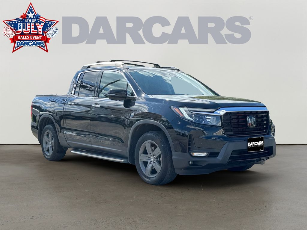 Crystal Black Pearl 2021 Honda Ridgeline Pickup Truck All-Wheel Drive 9-Speed Automatic