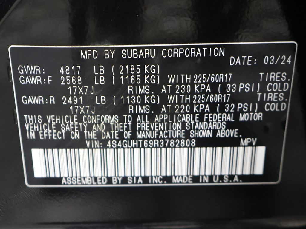 Used 2024 Black Subaru Wilderness image 44