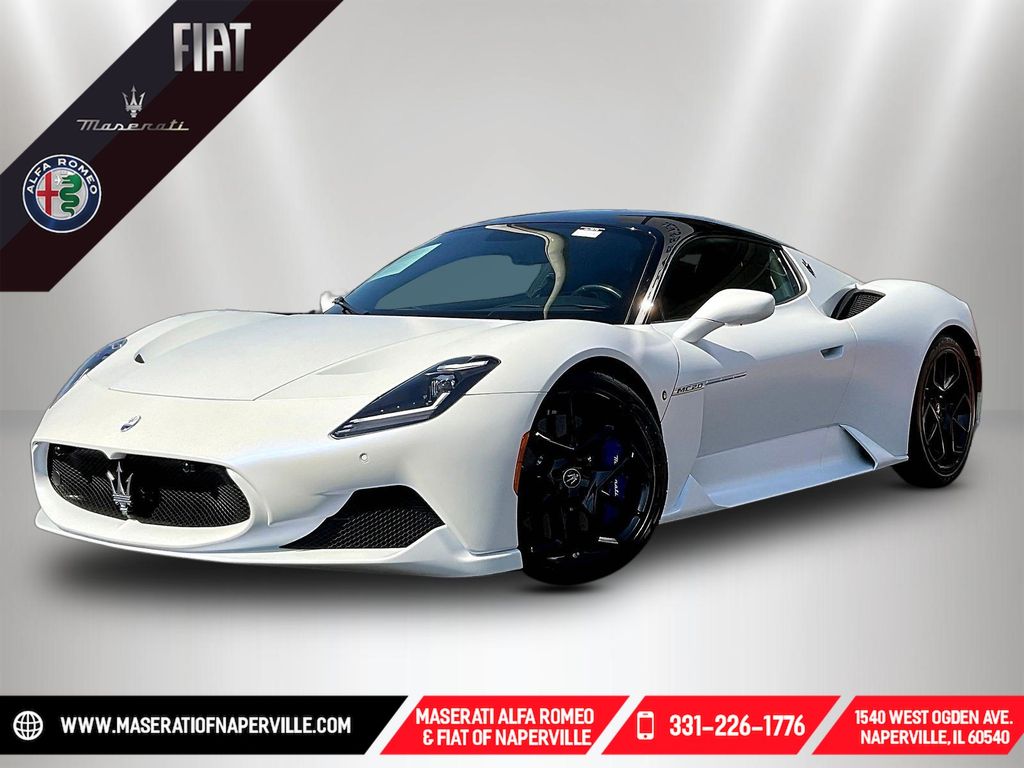 White 2022 Maserati MC20 Coupe Rear-Wheel Drive 8-Speed Dual Clutch