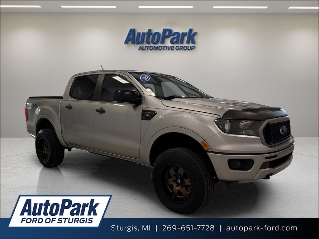 Iconic Silver Metallic 2020 Ford Ranger Pickup Truck Four-Wheel Drive Automatic