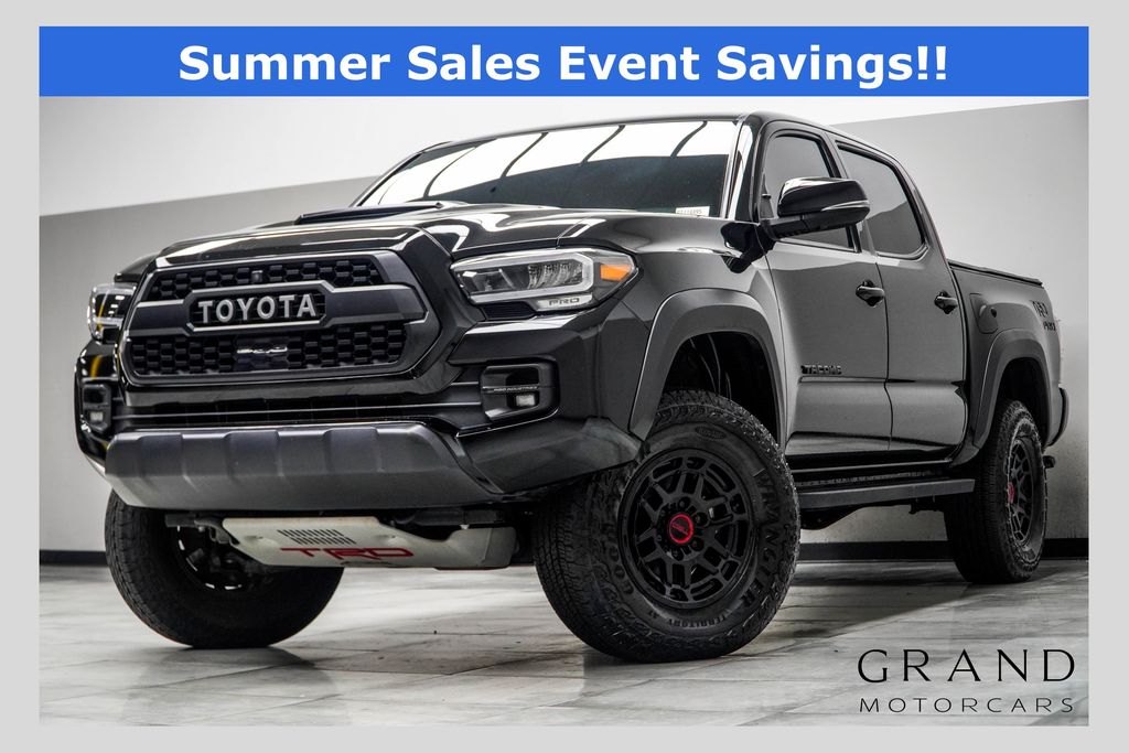 Black 2023 Toyota Tacoma TRD Pro Double Cab 4WD Pickup Truck Four-Wheel Drive 6-Speed Automatic