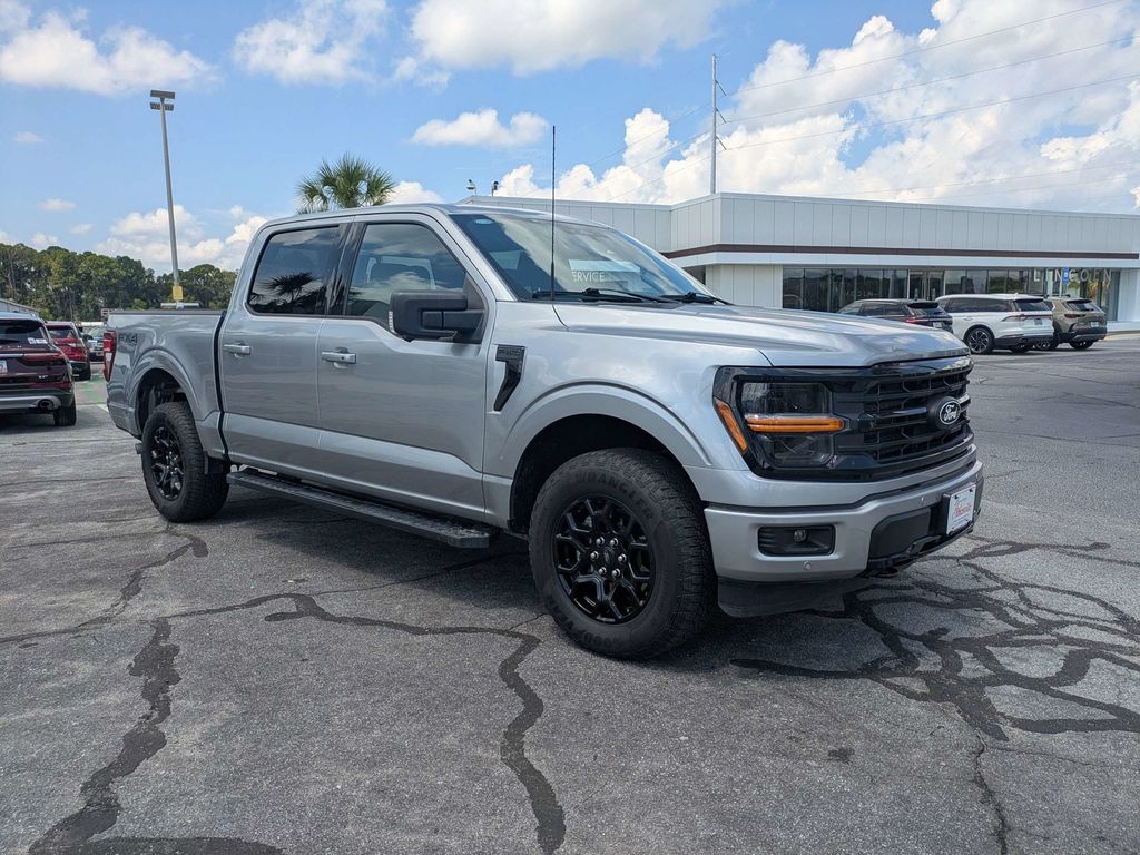 Iconic Silver Metallic 2024 Ford F-150 Pickup Truck Four-Wheel Drive Automatic