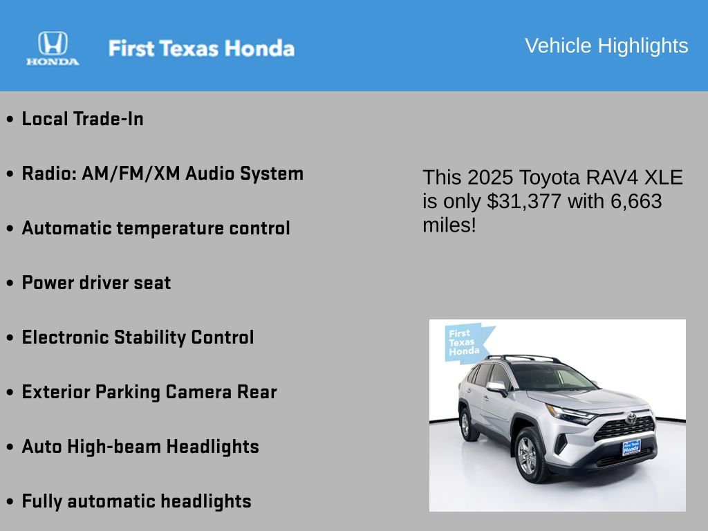 2025 Toyota Rav4  Xle In Austin, Texas