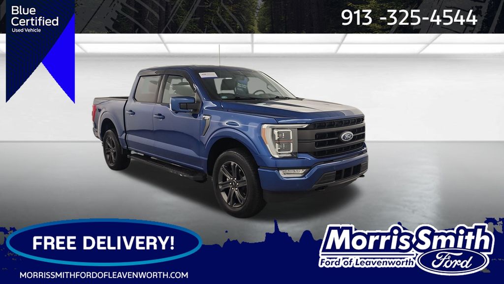 Atlas Blue Metallic 2023 Ford F-150 Pickup Truck Four-Wheel Drive Automatic