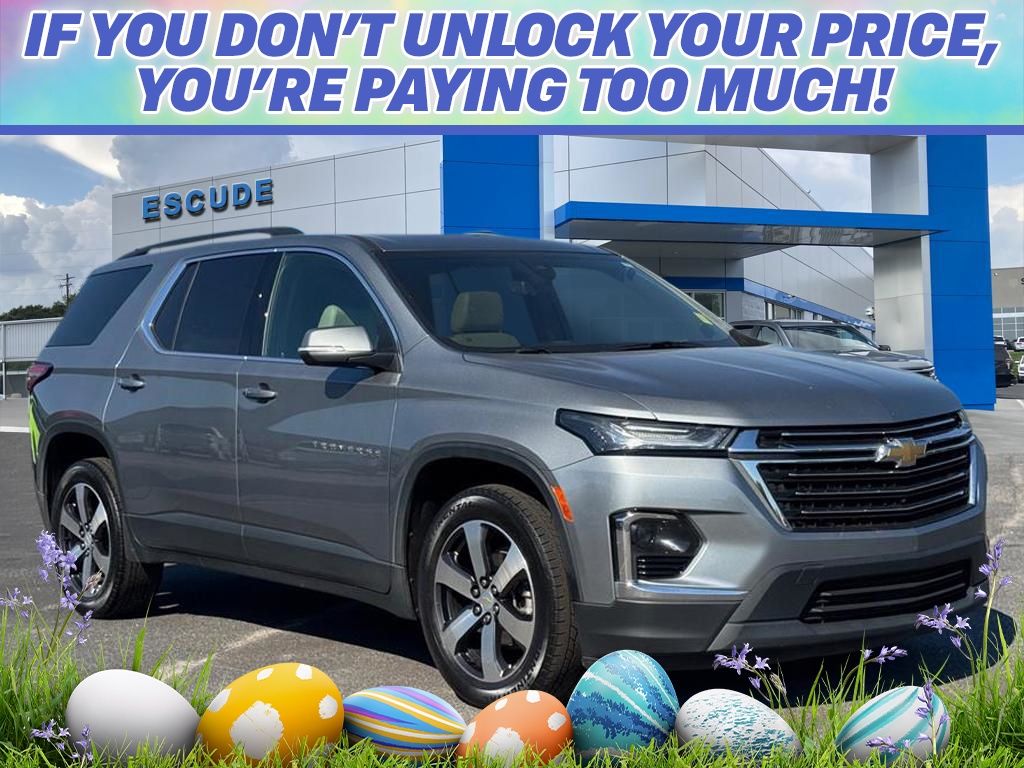 Sterling Gray Metallic 2023 Chevrolet Traverse LT Leather FWD SUV / Crossover Front-Wheel Drive 9-Speed Automatic