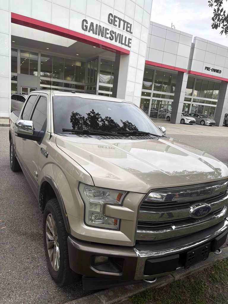 White Gold 2017 Ford F-150 Pickup Truck Four-Wheel Drive Automatic