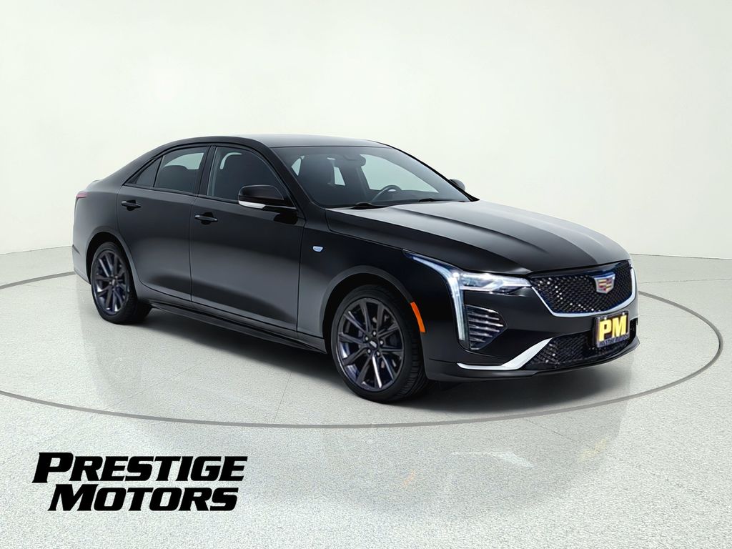 Black 2024 Cadillac CT4 Sedan All-Wheel Drive 8-Speed Automatic