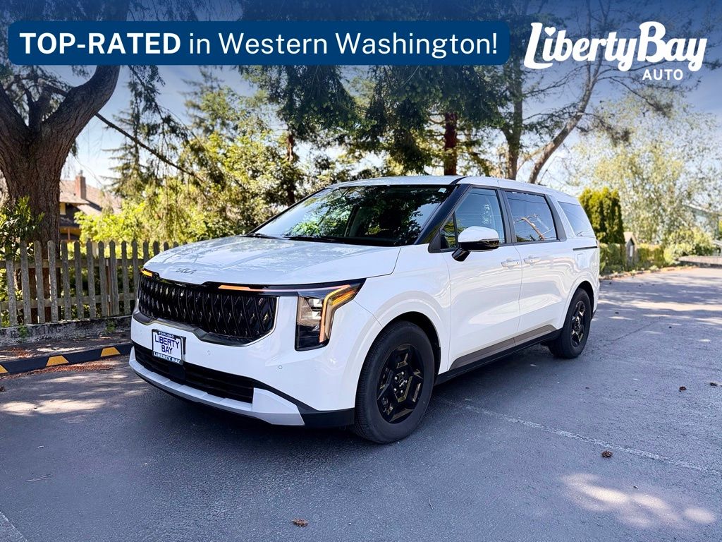 Snow White Pearl 2025 Kia Carnival Minivan Front-Wheel Drive 8-Speed Automatic