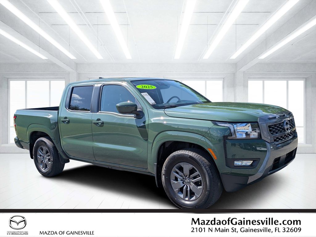 Green Metallic 2025 Nissan Frontier SV Crew Cab RWD Pickup Truck 4X2 9-Speed Automatic Overdrive