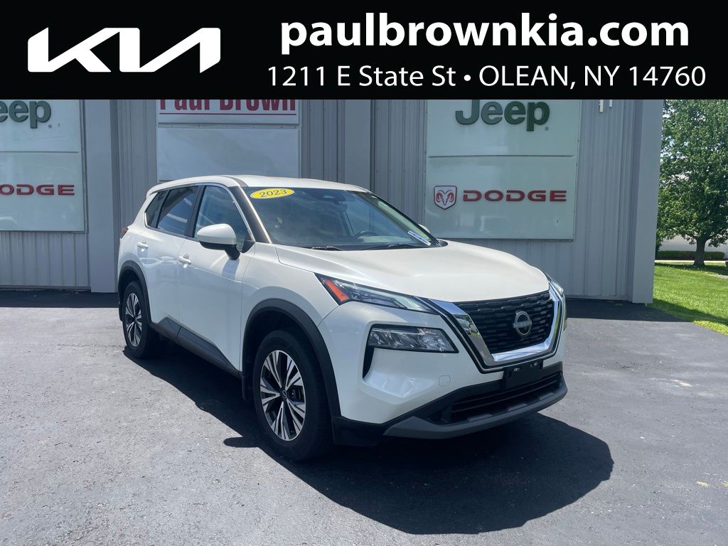 Glacier White 2023 Nissan Rogue S AWD SUV / Crossover All-Wheel Drive Continuously Variable Transmission