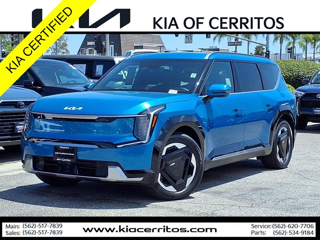 Ocean Blue 2024 Kia EV9 SUV / Crossover All-Wheel Drive 1-Speed Automatic