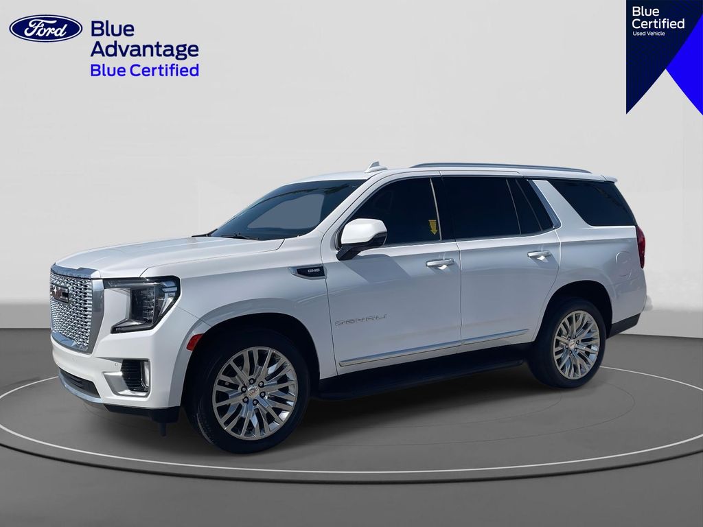 White Frost Tricoat 2023 GMC Yukon Denali 4WD SUV / Crossover Four-Wheel Drive