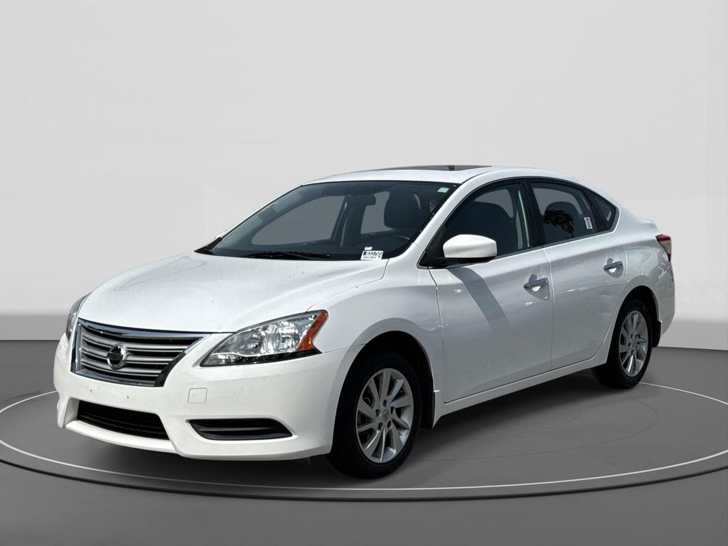 White (Fresh Powder) 2015 Nissan Sentra SV Sedan Front-Wheel Drive Continuously Variable Transmission