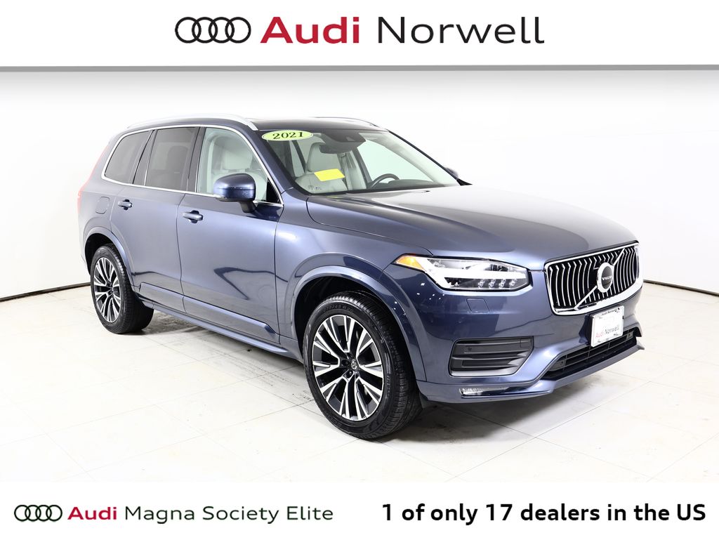 Denim Blue Metallic 2021 Volvo XC90 T6 Momentum 7-Passenger AWD SUV / Crossover All-Wheel Drive Automatic