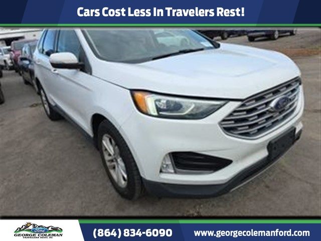 Oxford White 2020 Ford Edge SEL FWD SUV / Crossover Front-Wheel Drive 8-Speed Automatic