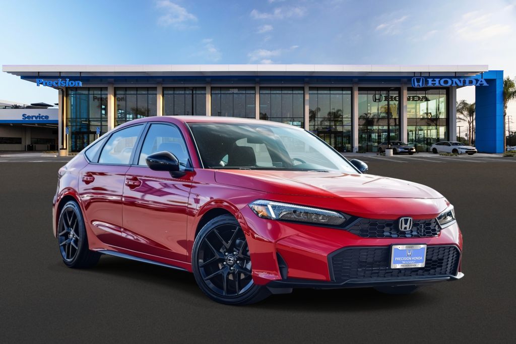 Rallye Red 2026 Honda Civic Hatchback Hatchback Front-Wheel Drive Continuously Variable Transmission