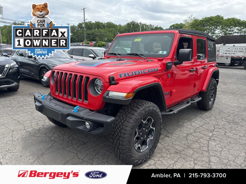 Firecracker Red Clearcoat 2021 Jeep Wrangler 4xe Rubicon 4WD SUV / Crossover Four-Wheel Drive 8-Speed Automatic