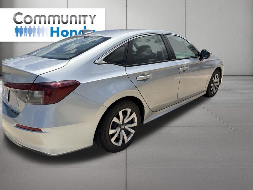 2025 Honda Civic LX Silver at Community Honda