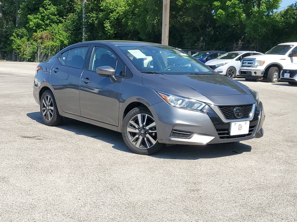 Gray (Gun Metallic) 2021 Nissan Versa SV FWD Sedan Front-Wheel Drive Continuously Variable Transmission