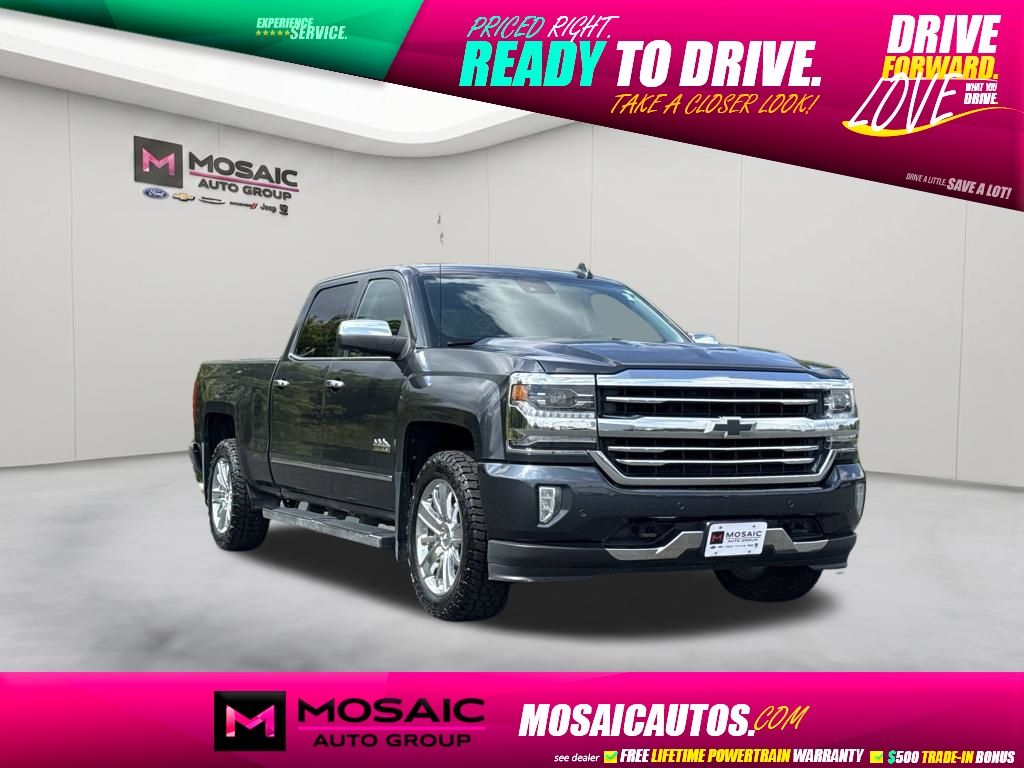 Gray (Graphite Metallic) 2017 Chevrolet Silverado 1500 Pickup Truck Four-Wheel Drive 8-Speed Automatic Overdrive