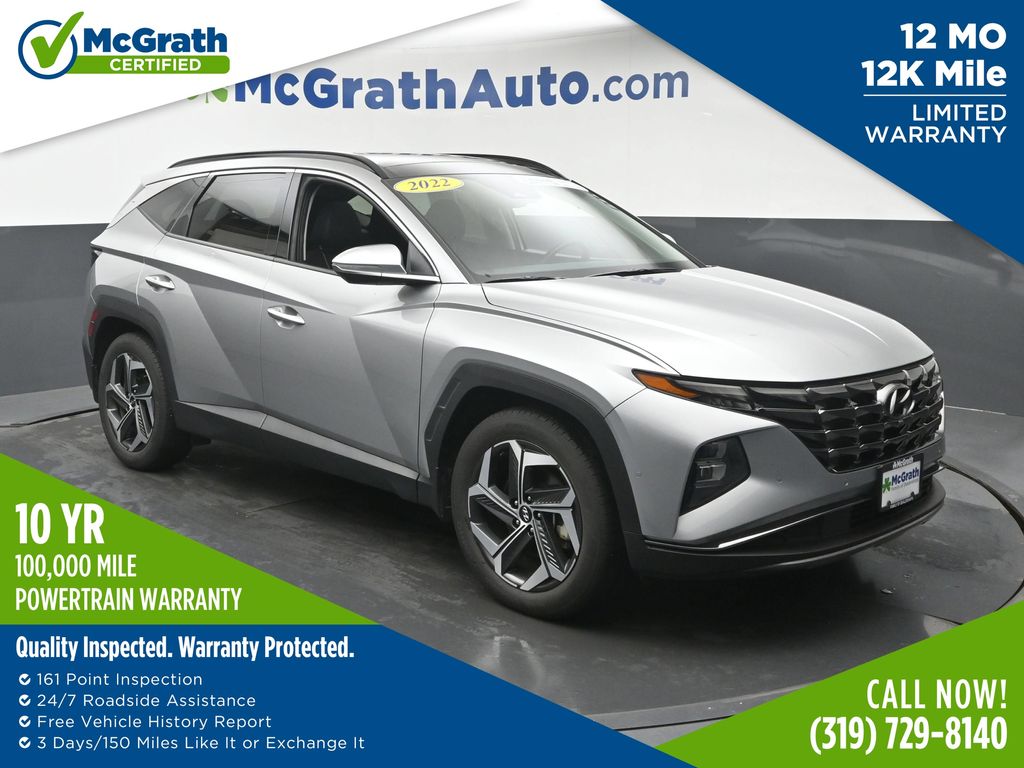 Shimmering Silver 2022 Hyundai Tucson SUV / Crossover Front-Wheel Drive 8-Speed Automatic