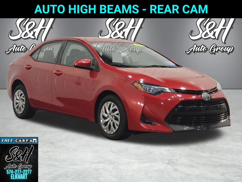 Barcelona Red Metallic 2017 Toyota Corolla Sedan Front-Wheel Drive Continuously Variable Transmission